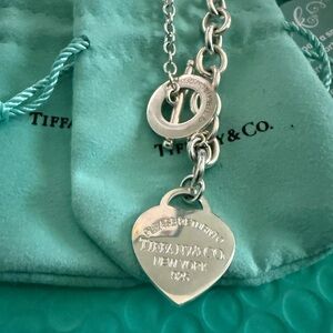 Tiffany & Co. Silver Heart Pendant Necklace